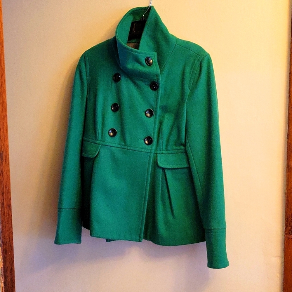 Bright green Old Navy Pea Coat